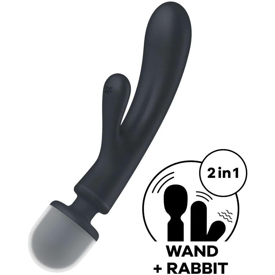 SATISFYER - TRIPLE LOVER MASAJEADOR VIBRADOR RABBIT ROSA - Image 27