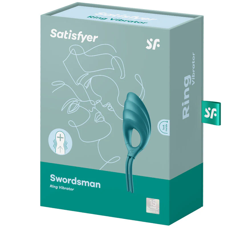 SATISFYER - VIBRADOR DE ANEL ESPADADISTA VERDE - Image 2