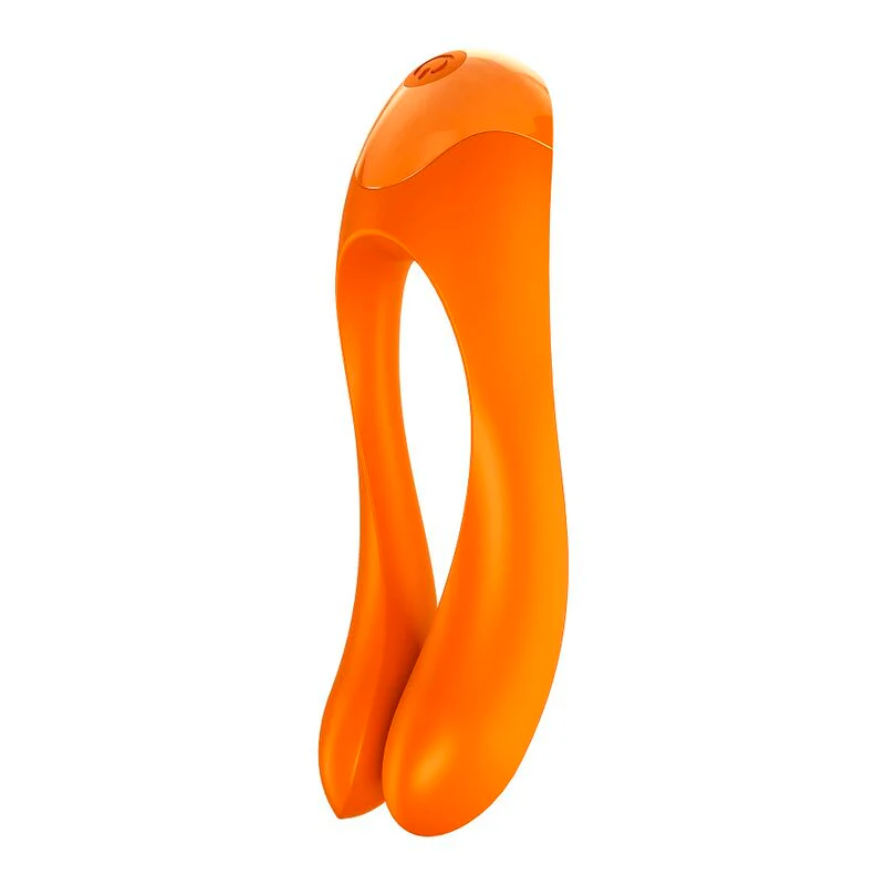 SATISFYER - VIBRADOR DE DEDO CANDY CANE LARANJA - Image 6