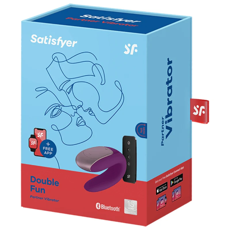 SATISFYER - VIBRADOR DOUBLE FUN PARTNER ROXO - Image 6