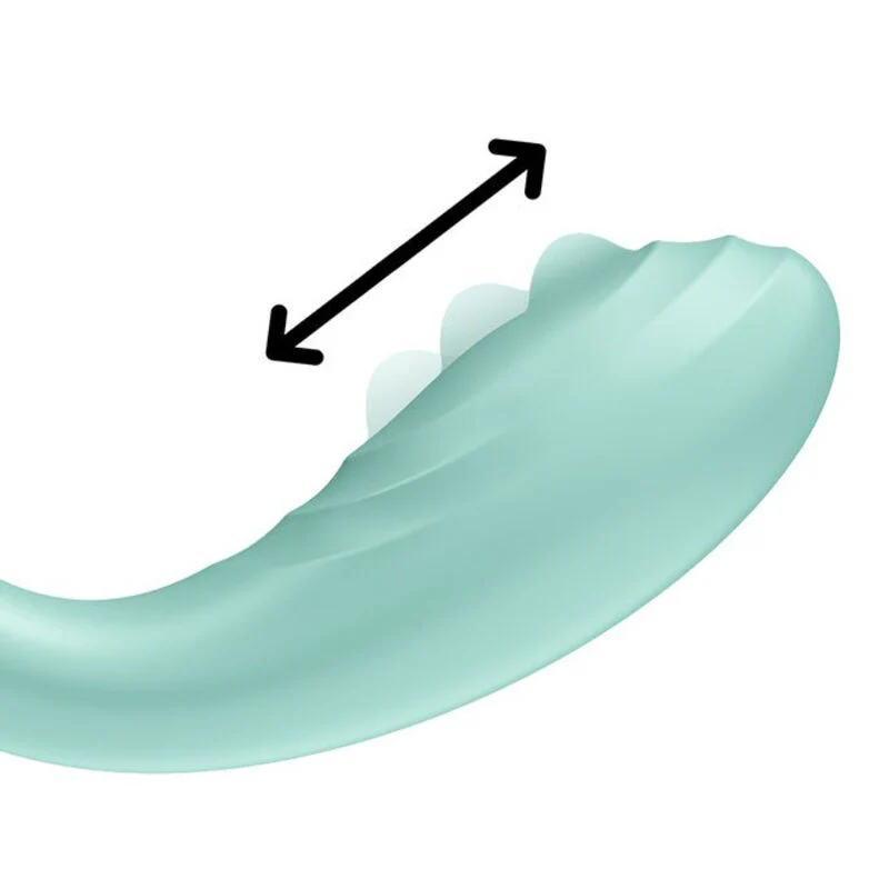 SATISFYER - VIBRADOR RRROLLING PLEASURE GSPOT VERDE - Image 4