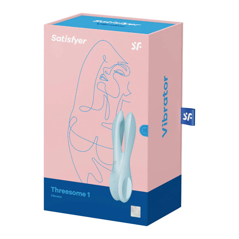 SATISFYER - VIBRADOR THREESOME 1 AZUL - Image 3