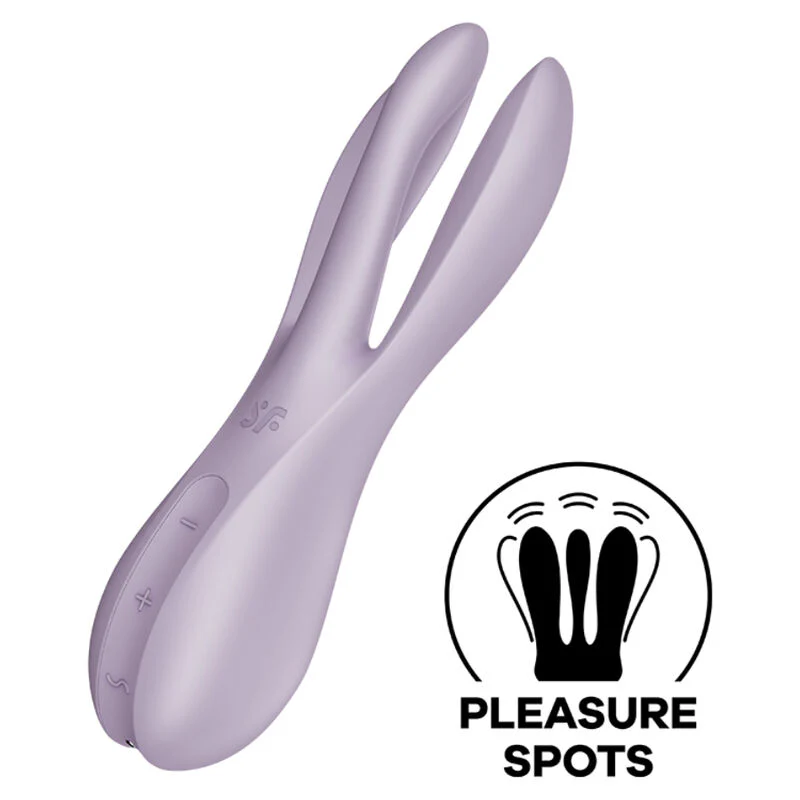 SATISFYER - VIBRADOR THREESOME 2 PRETO - Image 15