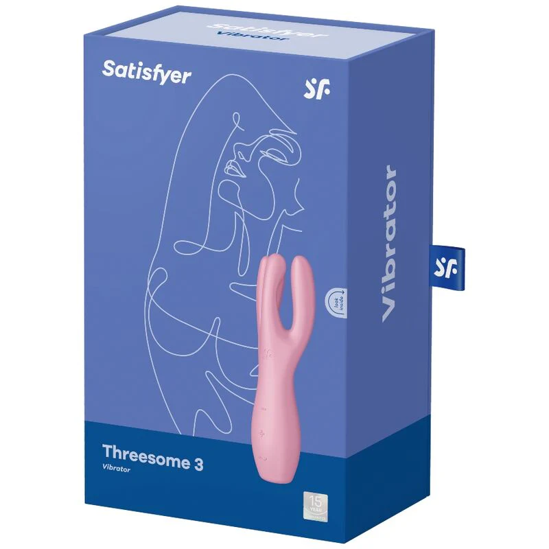 SATISFYER - VIBRADOR THREESOME 3 ROSA - Image 12