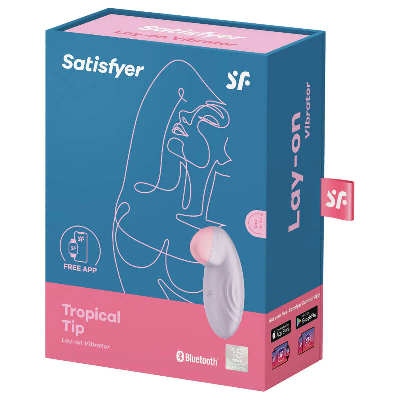 SATISFYER - VIBRADOR TROPICAL TIP LAY-ON AZUL - Image 8