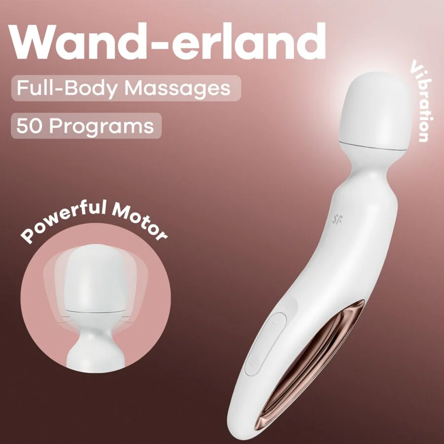 SATISFYER - WAND ERLAND MASSAGEADOR VIBRATÓRIO BRANCO - Image 6