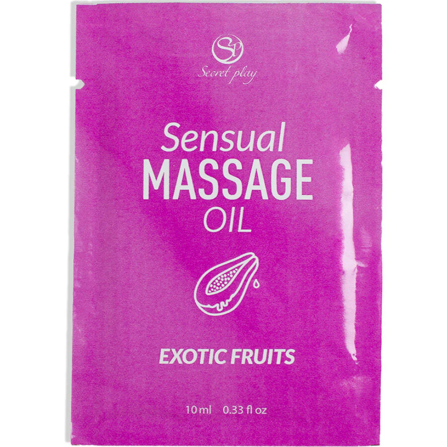 SECRETPLAY - ÓLEO DE MASSAGEM DE FRUTAS EXÓTICAS EM DOSE ÚNICA 10 ML