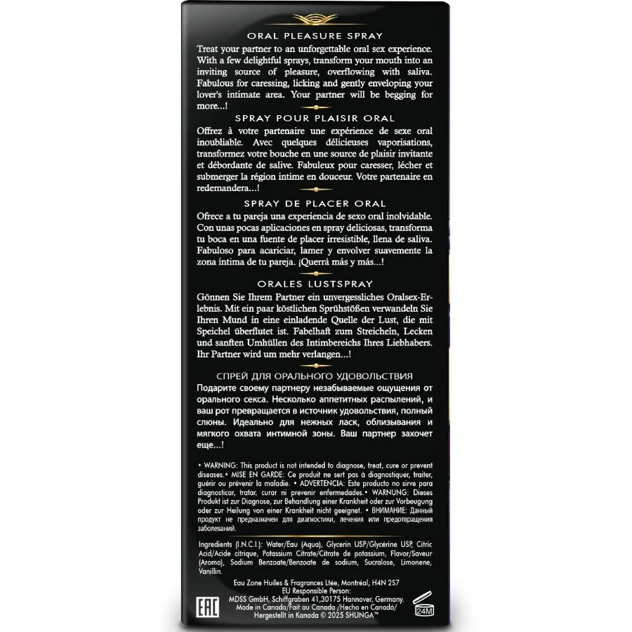 SHUNGA - SPRAY ORAL SEDUTOR DE PRAZER COM SABORES DE FRUTAS EXÓTICAS 20 ML - Image 4