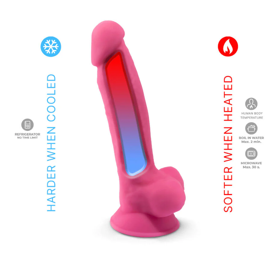 SILEXD - MODELO 1 PÊNIS REALISTA PREMIUM SILICONE SILEXPAN ROSA FLUORESCENTE 17,5 CM - Image 4
