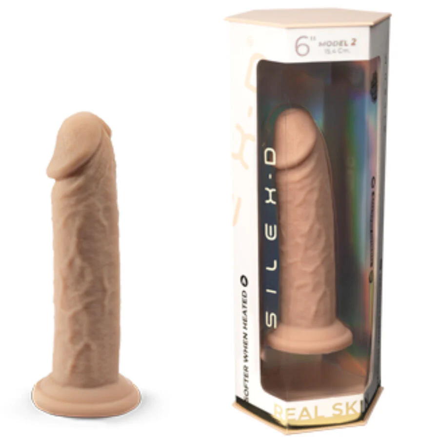 SILEXD - MODELO DE PÊNIS REALÍSTICO 2 SILICONE TERMORATIVO PREMIUM 15,4 CM - Image 6