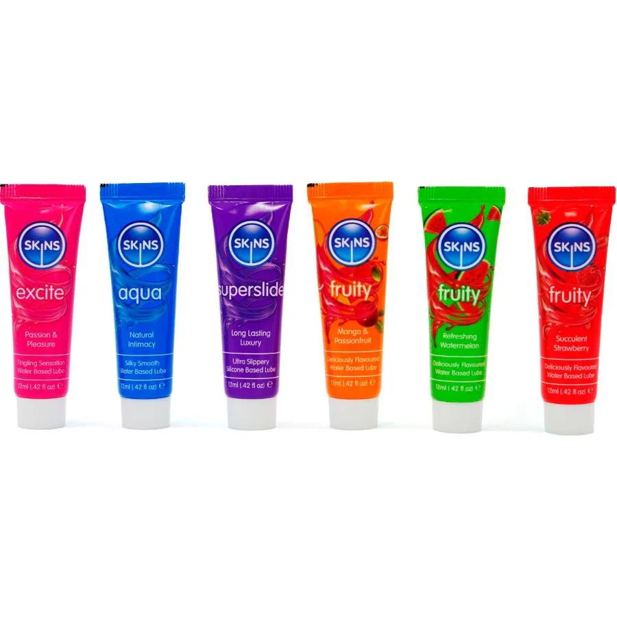 SKINS - KIT DE LUBRIFICANTES VITAL & FRUITY 6 x 12 ML - Image 2