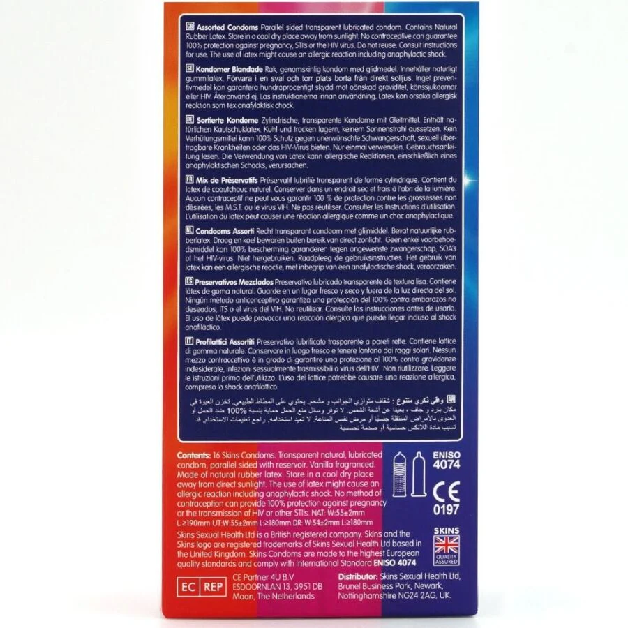 SKINS - PACOTE COM 16 PRESERVATIVOS PREMIUM VARIADOS - Image 4