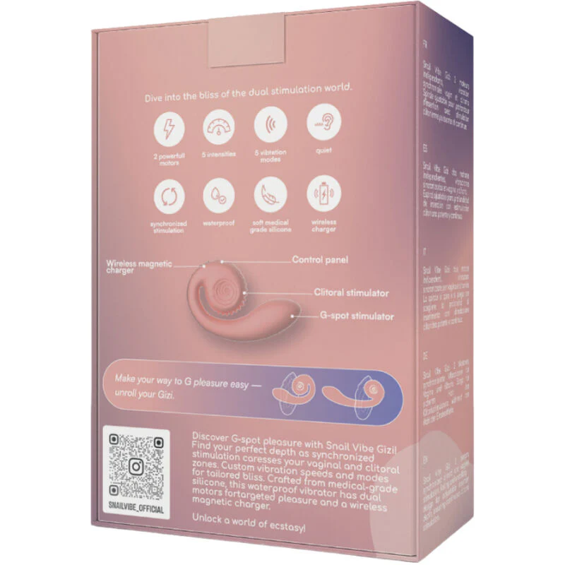 SNAIL VIBE - GIZI ESTIMULADOR DUAL ROSA - Image 2