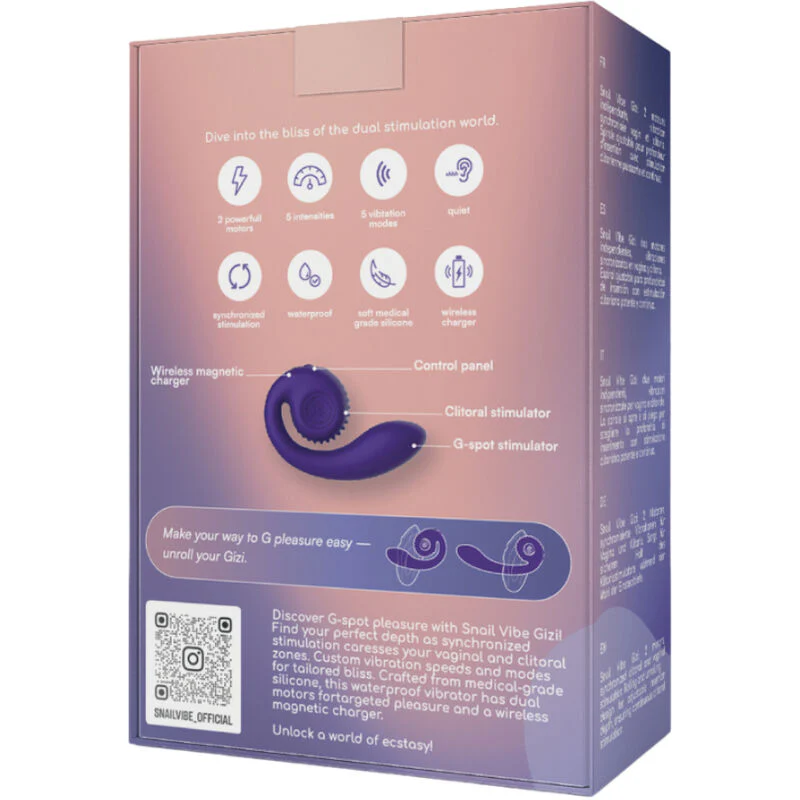 SNAIL VIBE - GIZI ESTIMULADOR DUAL ROSA - Image 9