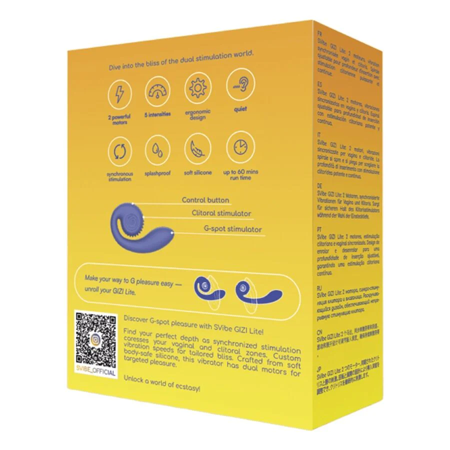 SNAIL VIBE - GIZI LITE VIBRADOR DUPLO ROXO PARA PONTO G E CLITOR - Image 5