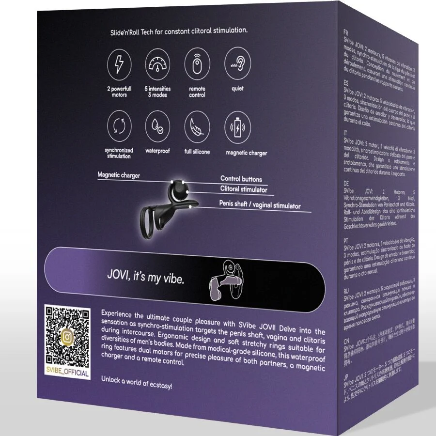 SNAIL VIBE - JOVI COUPLES RING CONTROLE REMOTO PRETO - Image 9