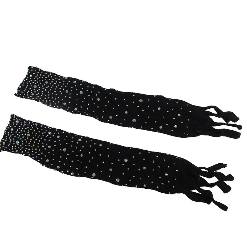 SUBBLIME - 952174 BODYSTOCKING DE REDE COM LUVAS E DIAMANTES PRETO TAMANHO ÚNICO - Image 5