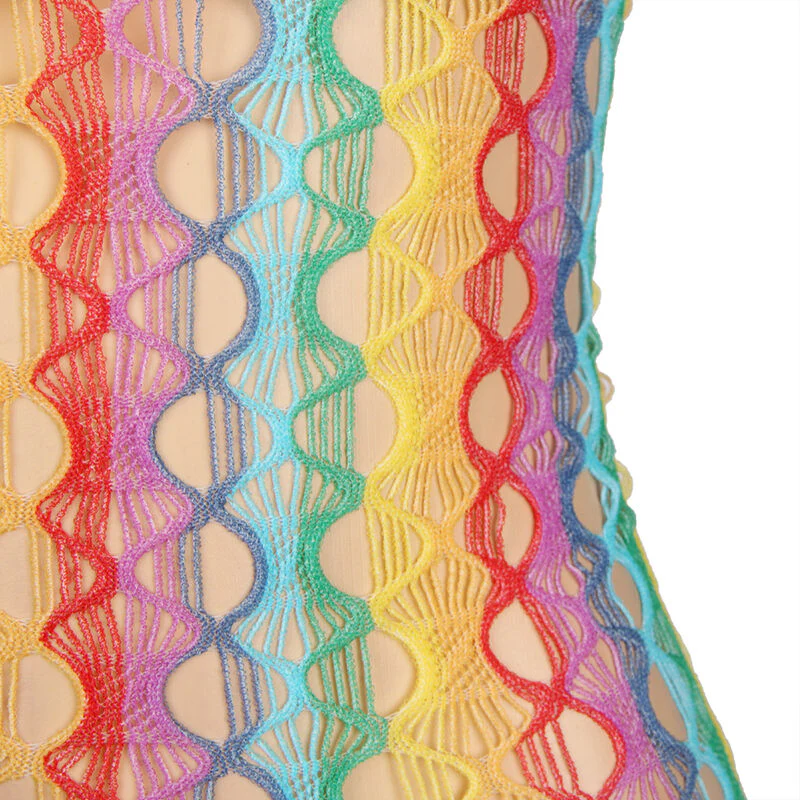 SUBBLIME - 952365 RAINBOW BARE SHOULDER FISHNET VESTIDO TAMANHO ÚNICO - Image 7