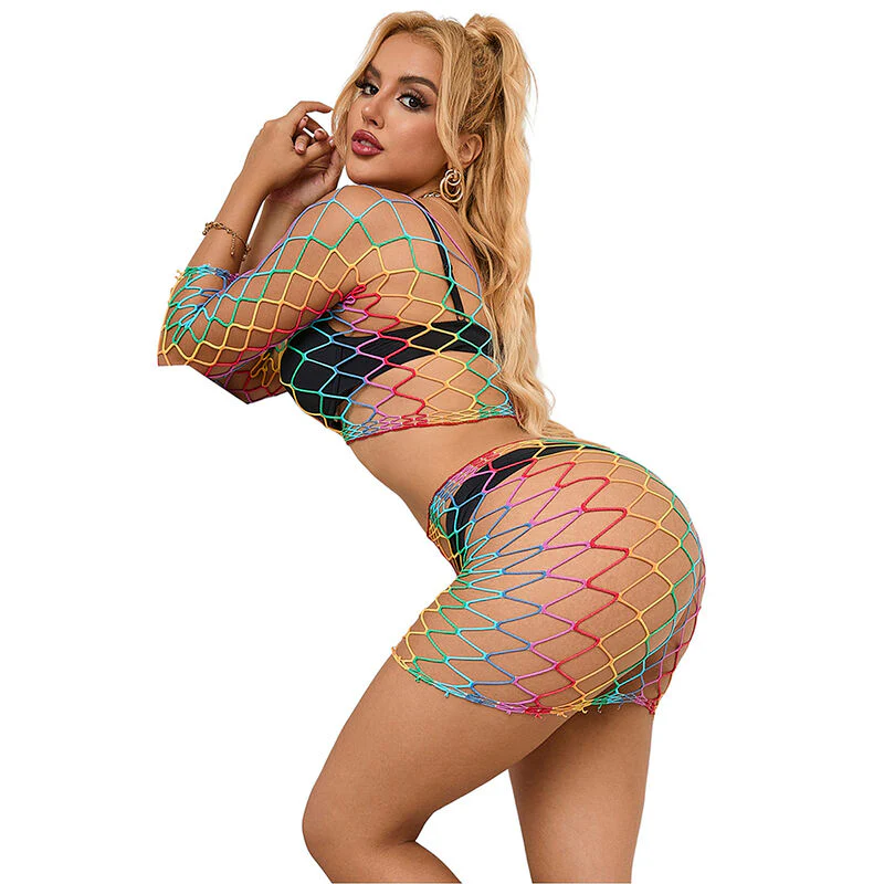 SUBBLIME - 952440 2 PEAS FISHNET CONJUNTO MANGA COMPRIDA ARCO-ÍRIS TAMANHO ÚNICO - Image 6