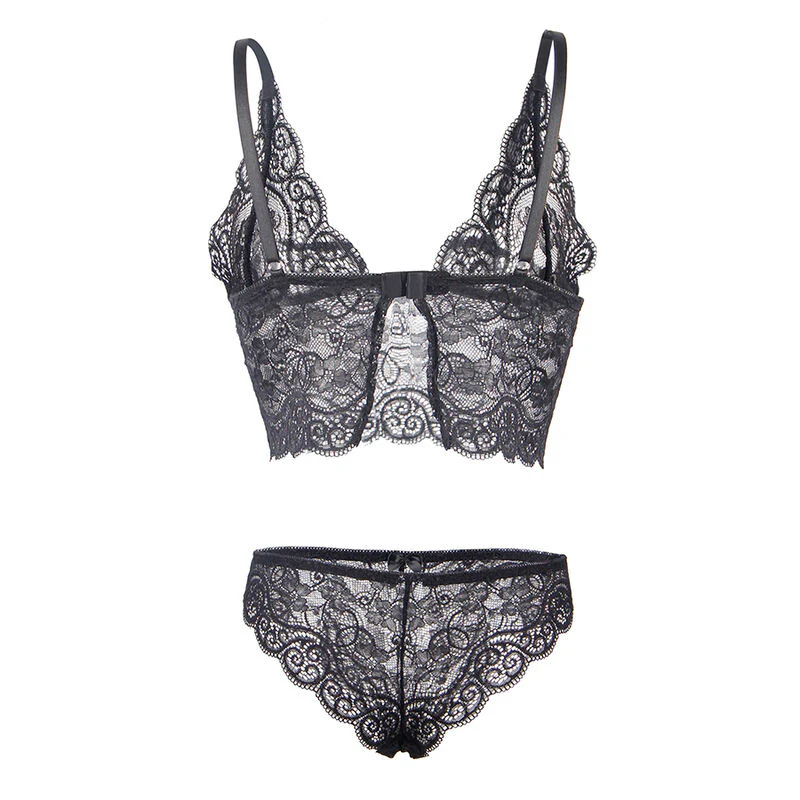 SUBBLIME - 953928 CAMISOLA DE SEDA E RENDA + CALCINHA PRETA L/XL - Image 7