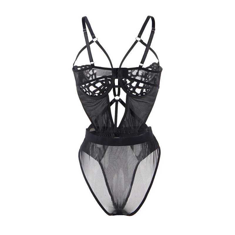 SUBBLIME - 954055 BODY SEXY DE RENDA PRETO S/M - Image 4
