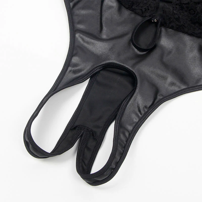 SUBBLIME - 954383 BODY SEXY COM CINTA-LIGA PRETO S/M - Image 7