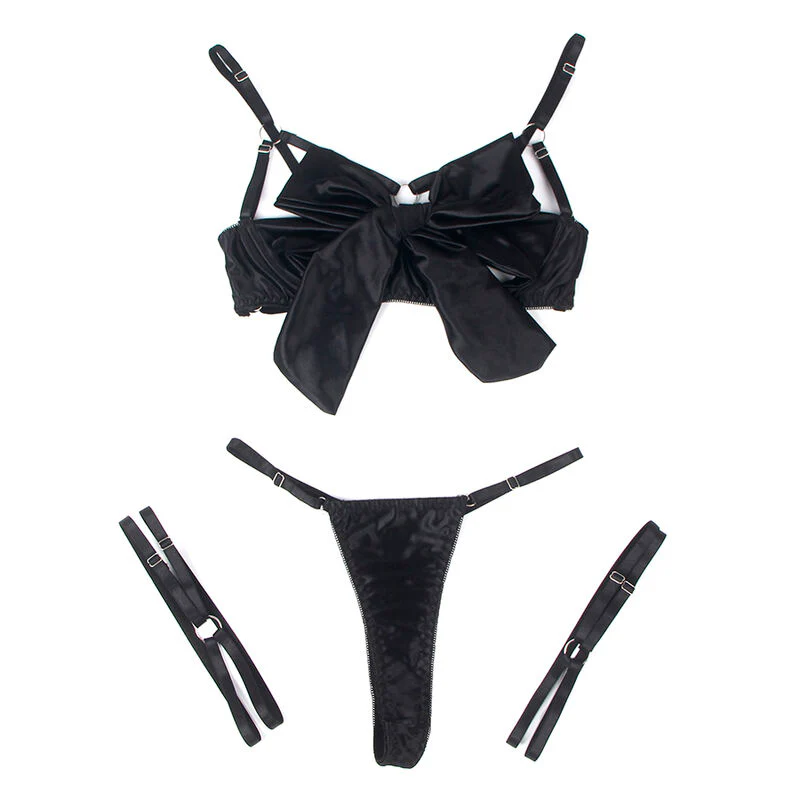 SUBBLIME - 955199 CONJUNTO DE SUTIÃ COM LAÇO PRETO AJUSTÁVEL S/M - Image 7
