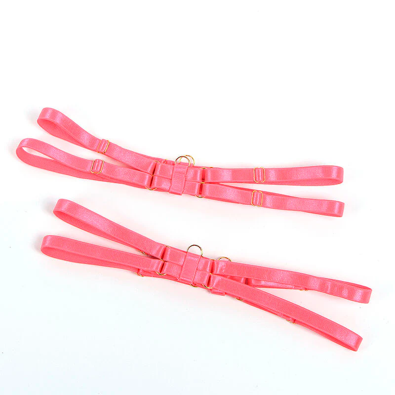 SUBBLIME - 955304 CONJUNTO DE SUTIÃ COM COLAR E DETALHES NAS PERNAS ROSA FLUORESCENTE L/XL - Image 9