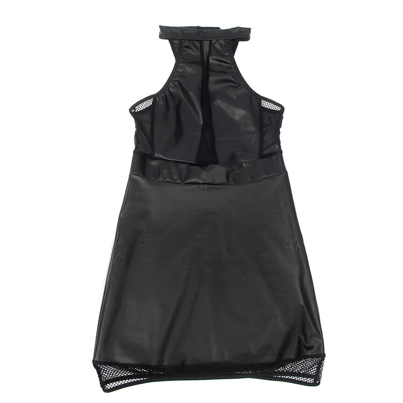 SUBBLIME - 955489 VESTIDO DECOTE HALTER COM TRANSPARÊNCIAS PRETO L/XL - Image 6
