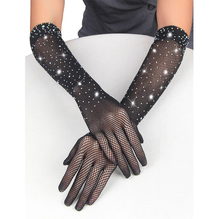 SUBBLIME - 957469 LUVAS SHINE TRANSPARENTES PRETAS S/M - Image 7