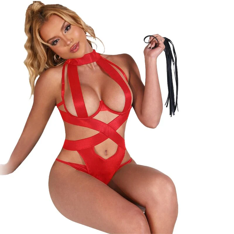 SUBBLIME - BODY HALTER SEXY CON ARNES ROJO S/M - Image 16