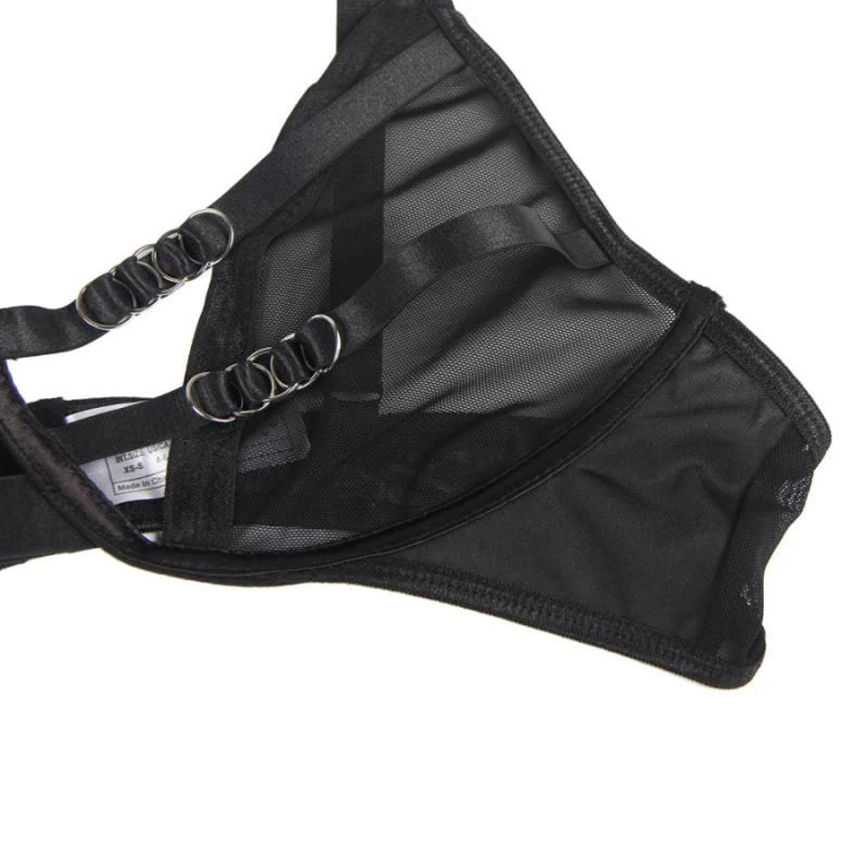 SUBBLIME - CONJUNTO DE DUAS PEÇAS DE SUTIÃ TRANSPARENTE E TIRAS S/M - Image 5