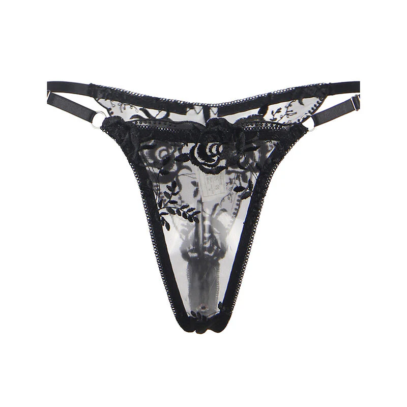 SUBBLIME - SET DE 3 PIEZAS SUJETADOR + TANGA + LIGA ESTAMPADO FLORAL NEGRO S/M - Image 6
