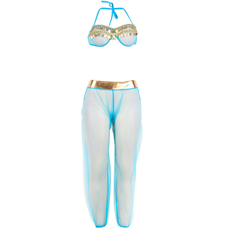 SUBBLIME - SET DE LENCERIA INDIA STYLE AZUL S/M - Image 15