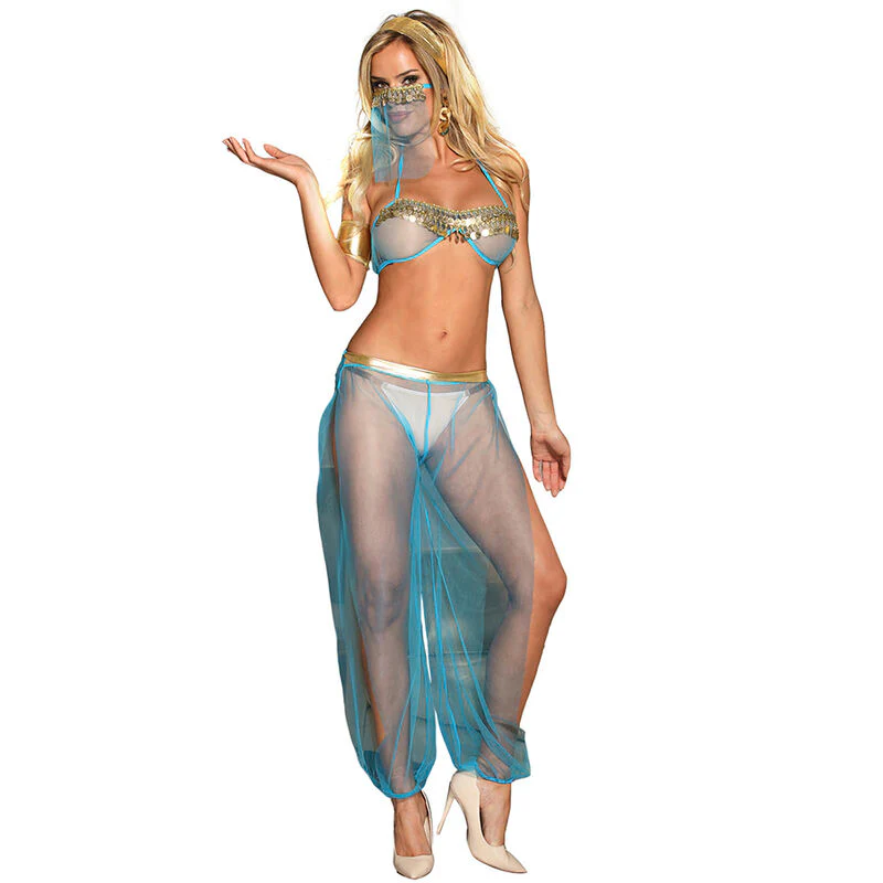 SUBBLIME - SET DE LENCERIA INDIA STYLE AZUL S/M - Image 26