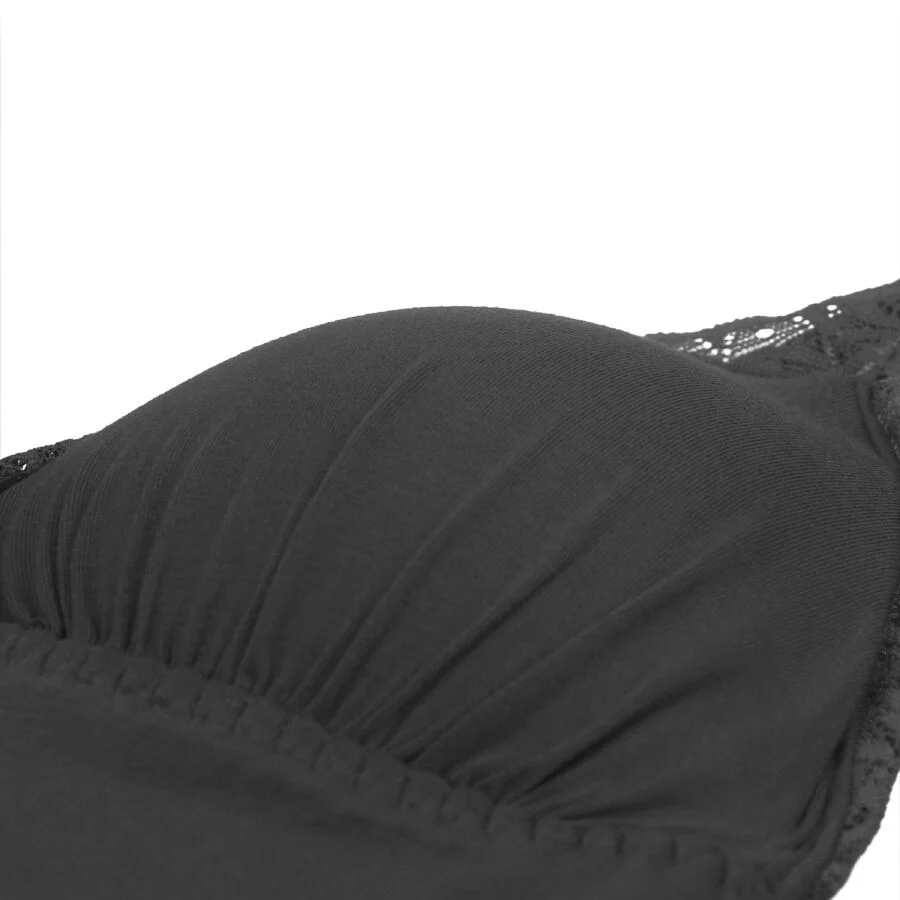 SUBBLIME - TEDDY PRETO FLORAL DETALHE DE RENDA S/M - Image 12