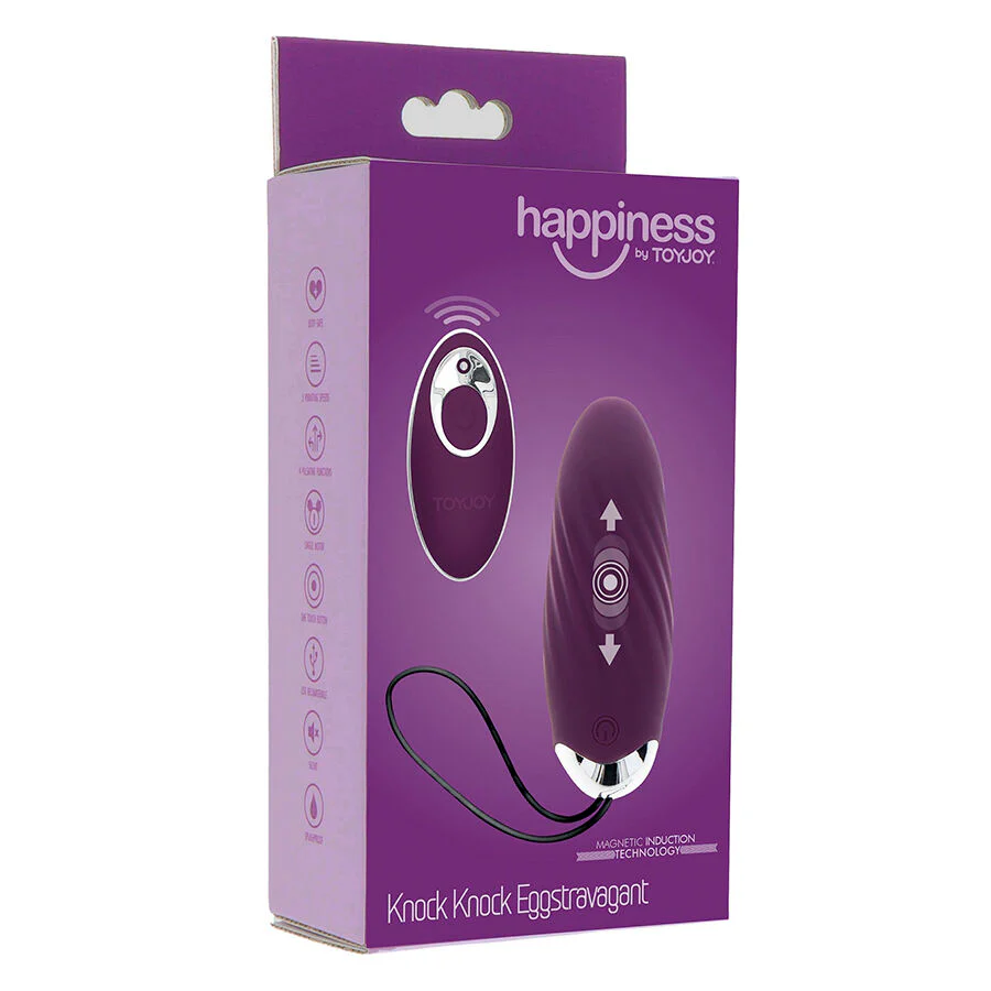 TOYJOY - FELICIDADE KNOCK KNOCK EGGSTAVAGANT VIBRADOR CONTROLE REMOTO ROXO - Image 7