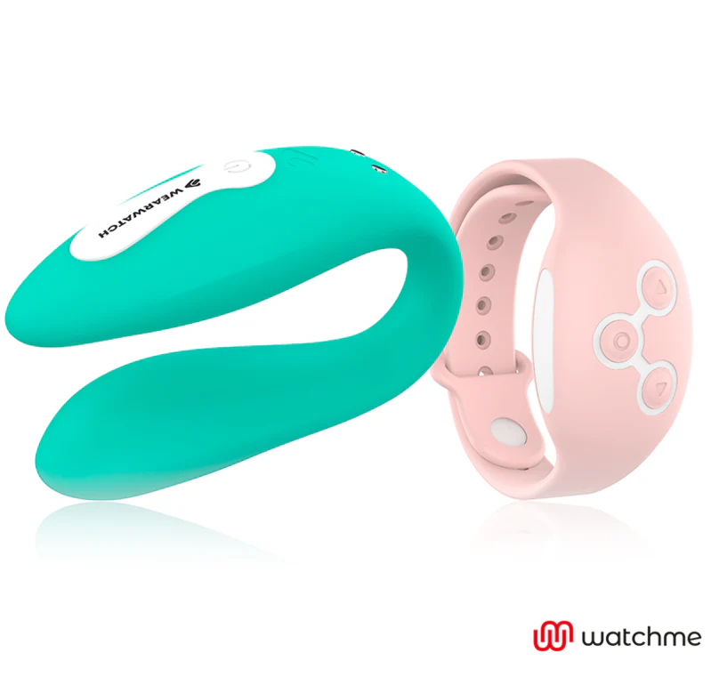 WEARWATCH - VIBRADOR DE TECNOLOGIA DUAL WATCHME ÁGUA DO MAR / ROSA - Image 2