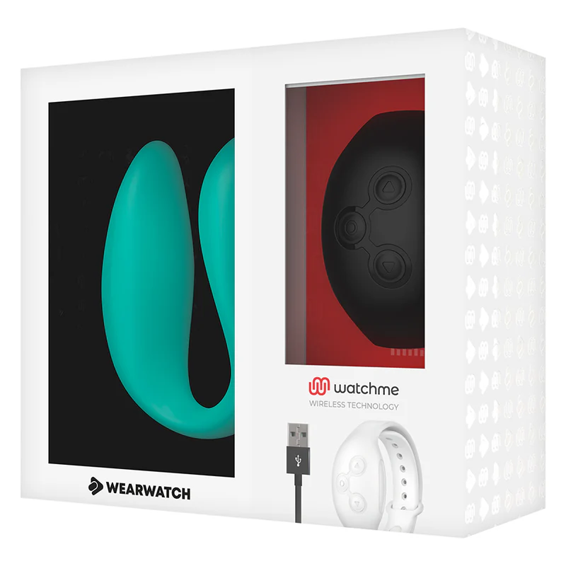 WEARWATCH - VIBRADOR DE TECNOLOGIA DUPLA WATCHME AQUAMARINE / JET - Image 6