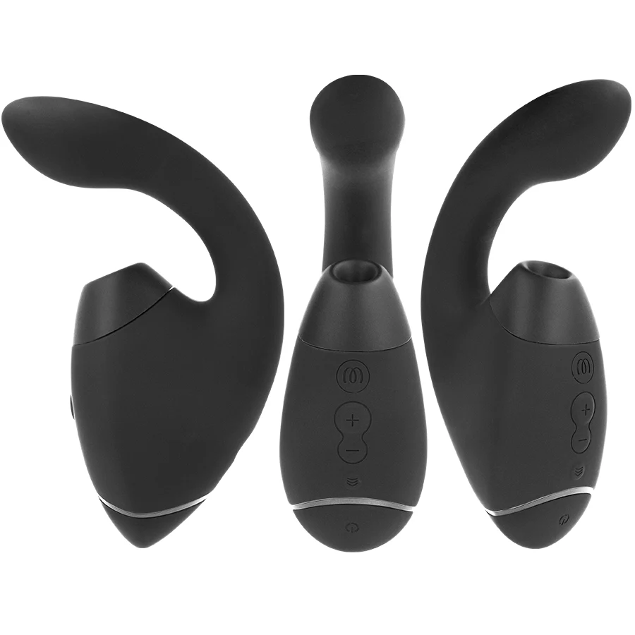WOMANIZER - DUO NEXT ESTIMULADOR DUPLO DE CLITOR E PONTO G PRETO - Image 2
