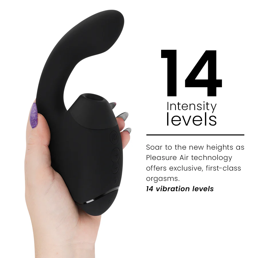 WOMANIZER - DUO NEXT ESTIMULADOR DUPLO DE CLITOR E PONTO G PRETO - Image 5