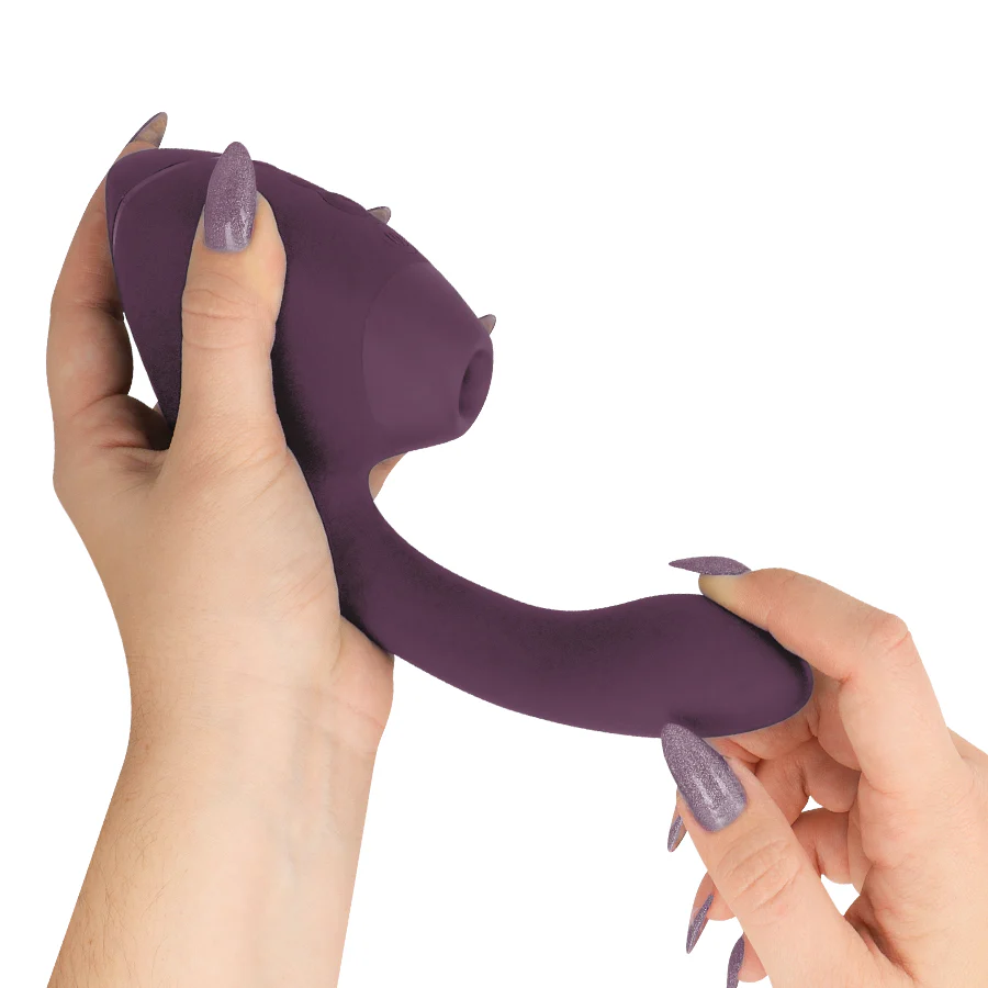 WOMANIZER - DUO NEXT Estimulador Duplo de Clitóris e Ponto G Roxo Escuro - Image 4