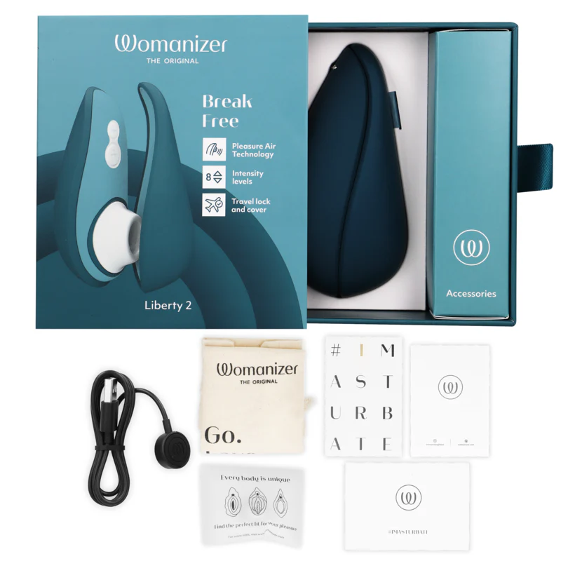 WOMANIZER - LIBERTY 2 ESTIMULADOR & SUCCIONADOR CLITORIS VERDE CLARO - Image 27