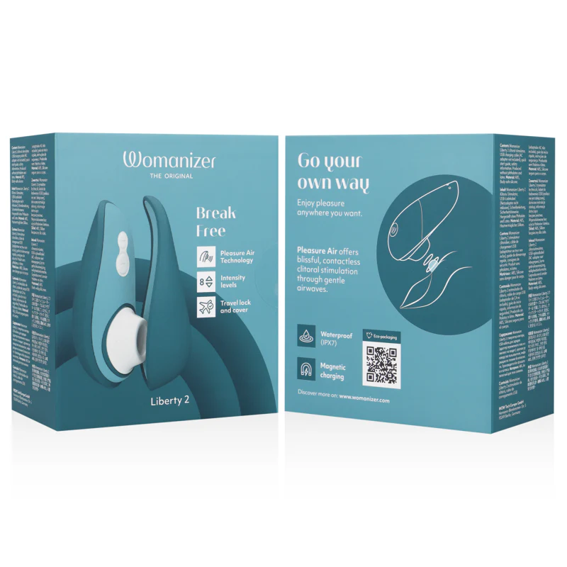 WOMANIZER - LIBERTY 2 ESTIMULADOR & SUCCIONADOR CLITORIS VERDE CLARO - Image 28