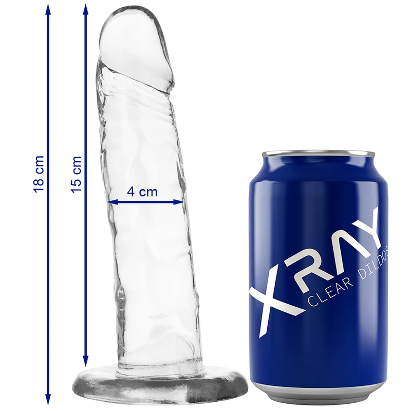 X RAY - ARNÊS + DILDO TRANSPARENTE 18 CM -O- 4 CM - Image 5