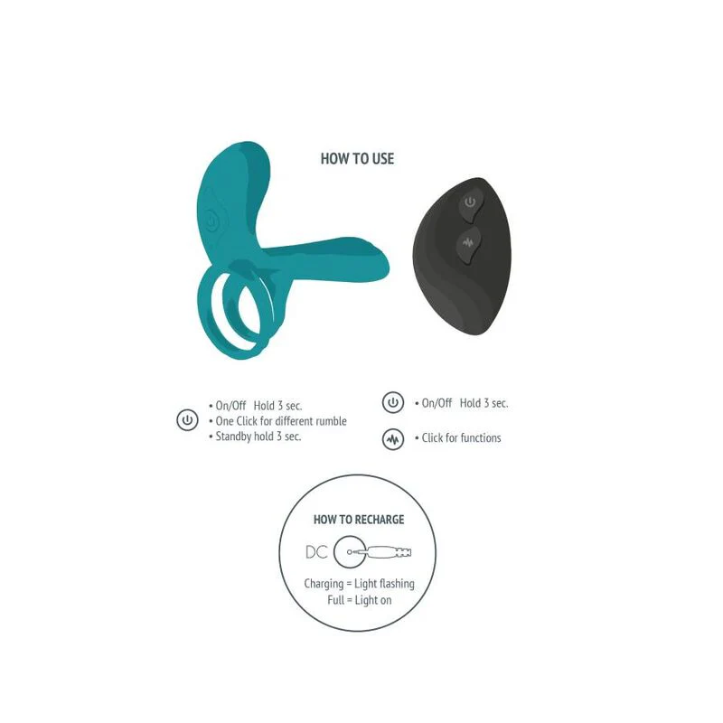 XOCOON - ANEL VIBRADOR PARA CASAIS VERDE - Image 4