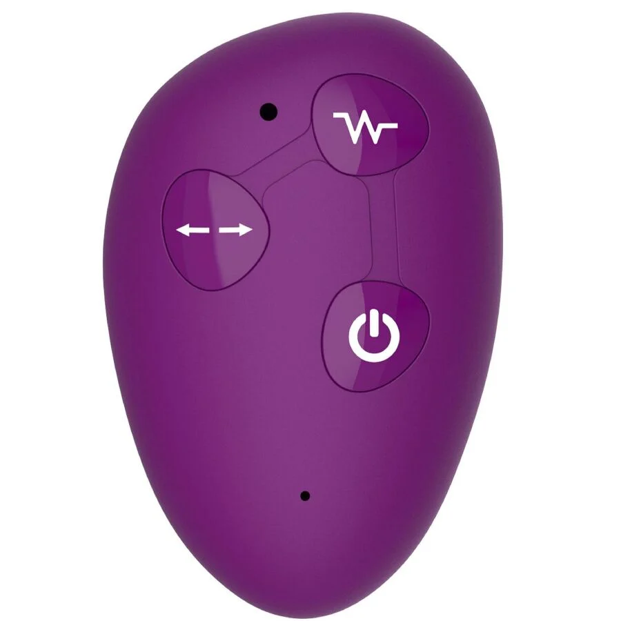 XOCOON - VIBRADOR STRAP-ON 2 EM 1 SEM ALÇAS COM CONTROLE REMOTO ROXO - Image 13
